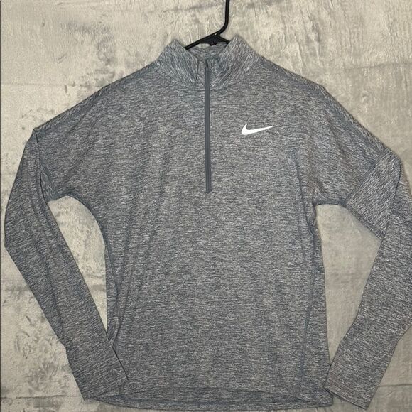 Nike Heathered Light Blue 1/4 Zip Running Lightweight Pullover Size XS - Picture 1 of 10
